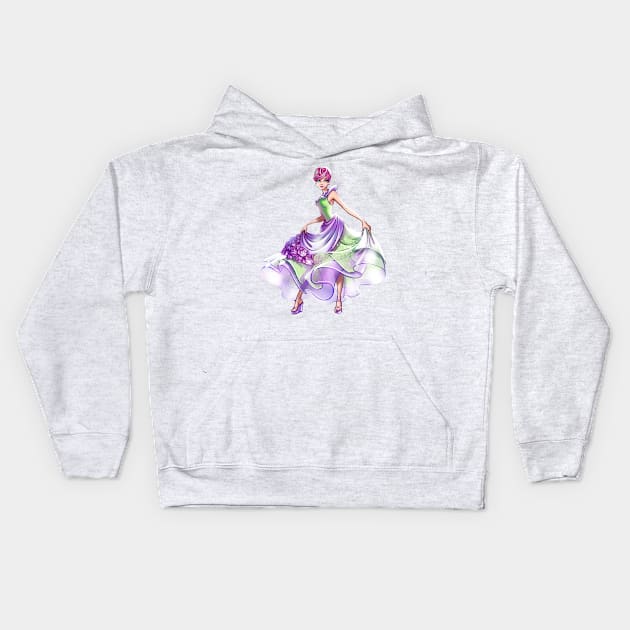 Tecna Flower Princess Kids Hoodie by Zoratrix